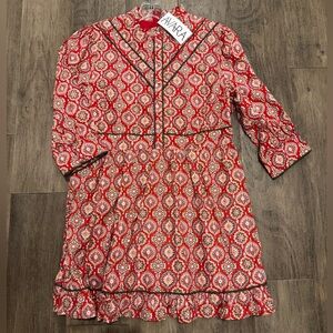 avara long sleeve floral dress nwt XL